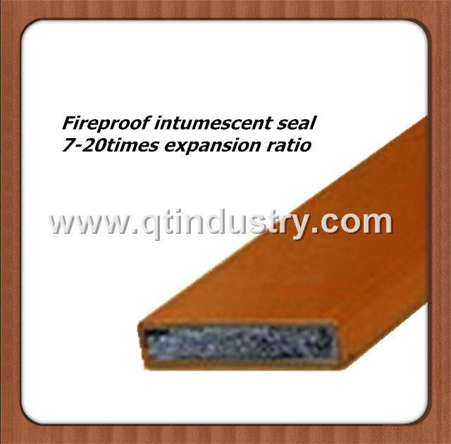 Hard PVC fireproof intumescent fireproof seal strip with smoke brush