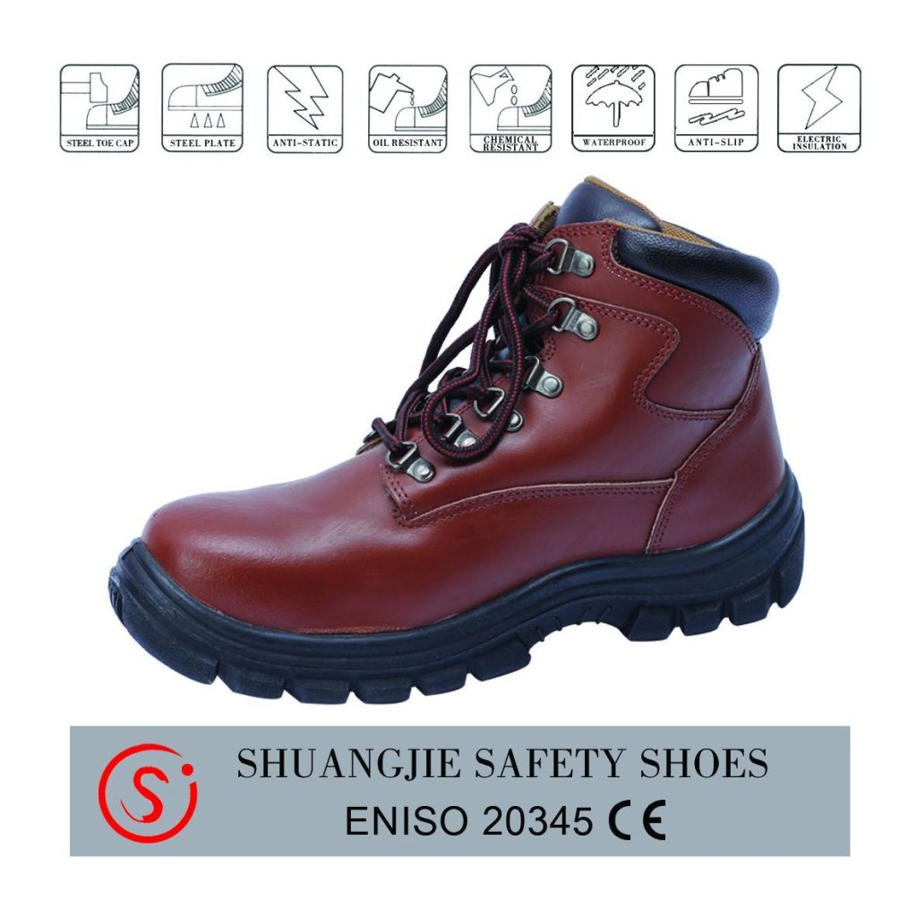 light surface leather composit / steel toe cap safety  women boots millitary