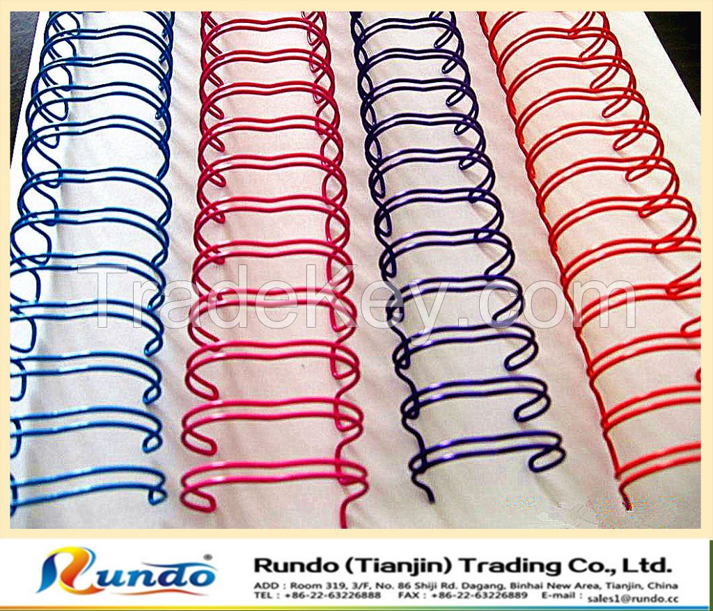 2015 Hot Sale Office Binding Supplies Double Loop Wire/double Coil/twin Ring Wire/