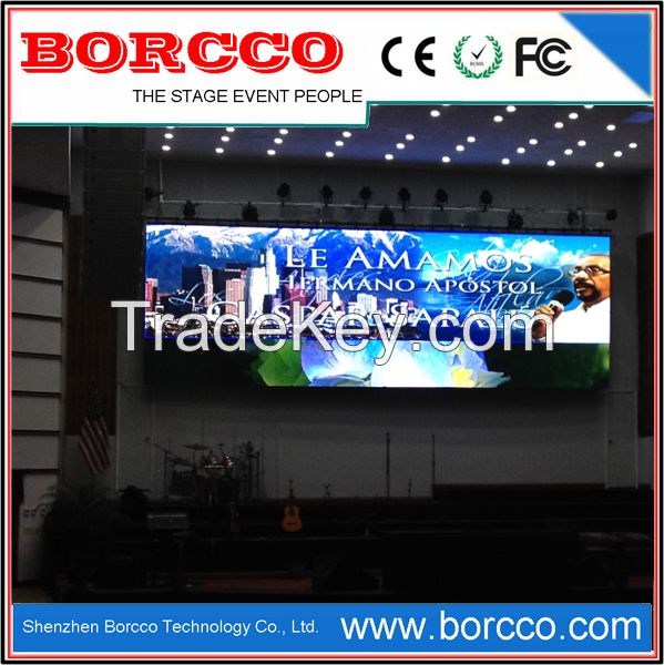 Hot Selling P10 P12.5 Indoor Led Display, LED Video Screen for Church,Conference,Trade Show