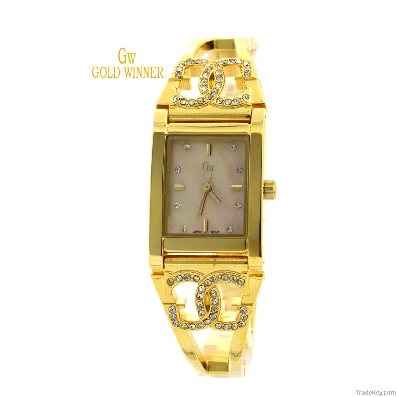 GOLD WINNER Fashion Diamond Women Shell Watches wristwatches GW180029