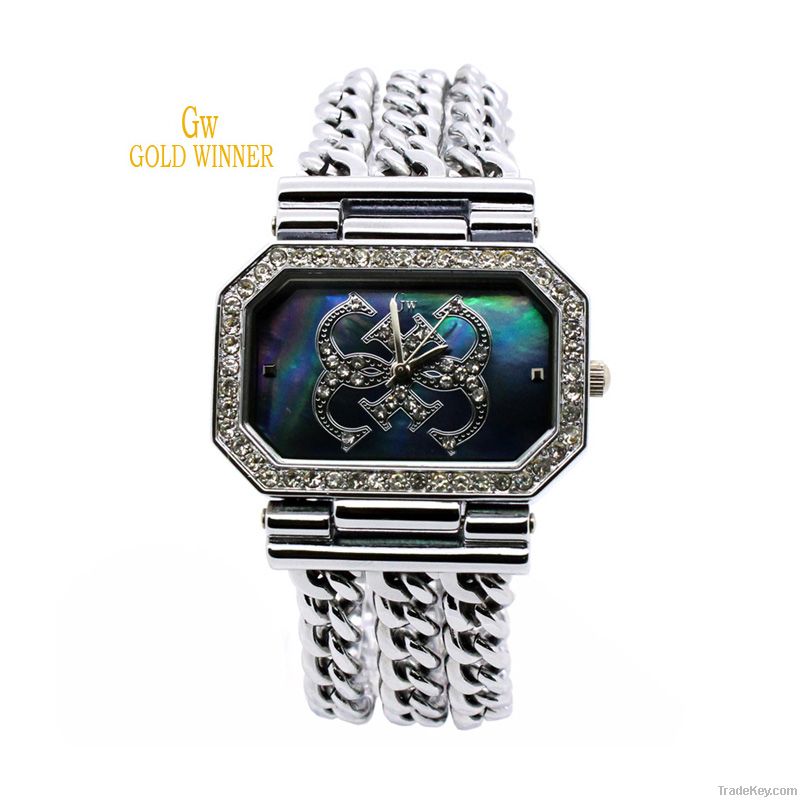 GOLD WINNER Fashion Diamond Women Shell Watches wristwatches GW180003