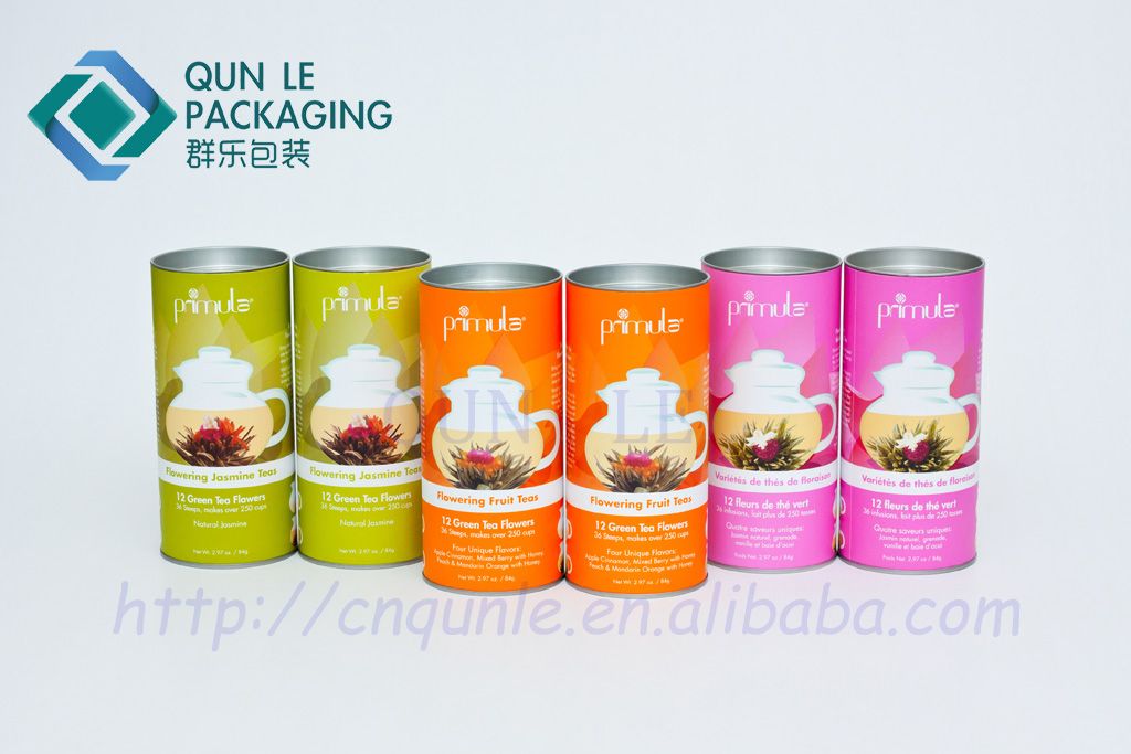 cylinder paper can for tea packaging