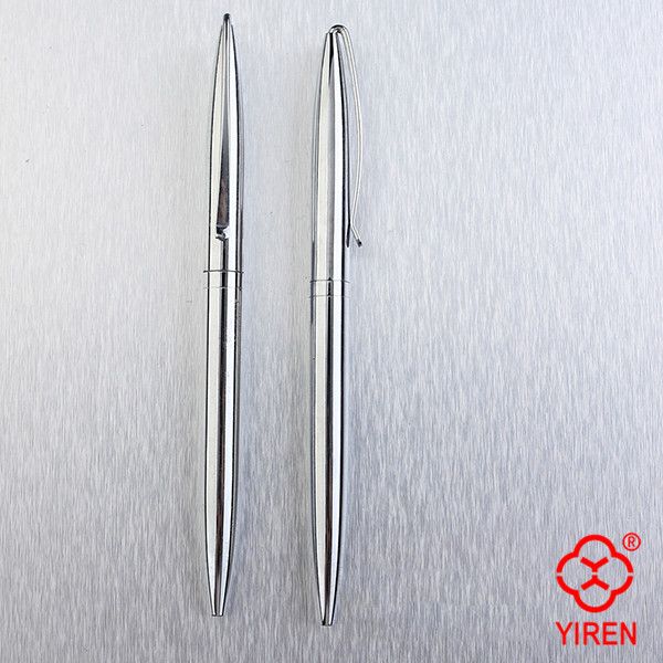 2014 Popular Slim & Thin Metal Ball Pen for Schoolchildren, Office Metal Ball,Factory price & excellent quality,fast delivery