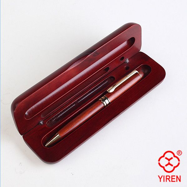 Luxury Wooden Boxed Pen Gift Sets with Two Classical China Style Metal Ballpoint Pens