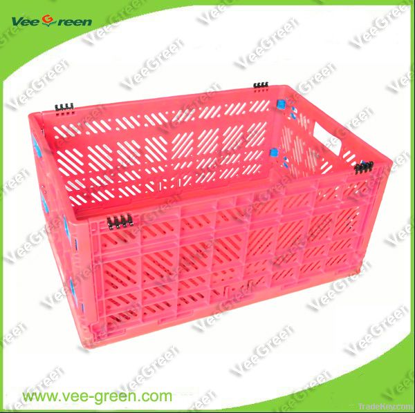 Moving Mesh Plastic Folding Crate/  Foldable Crate/ Collapsible Crate