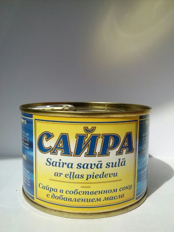 Canned pacific saury