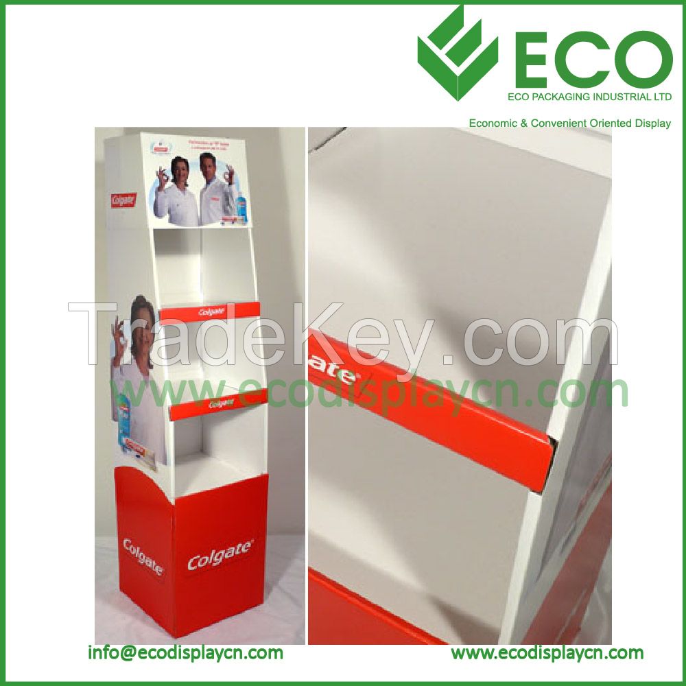 Easy Assemble Cardboard Pharmacy Display Stand, Pharmacy Display Rack