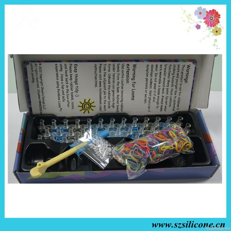 rainbow  loom kits with original , rubber bands , factory price