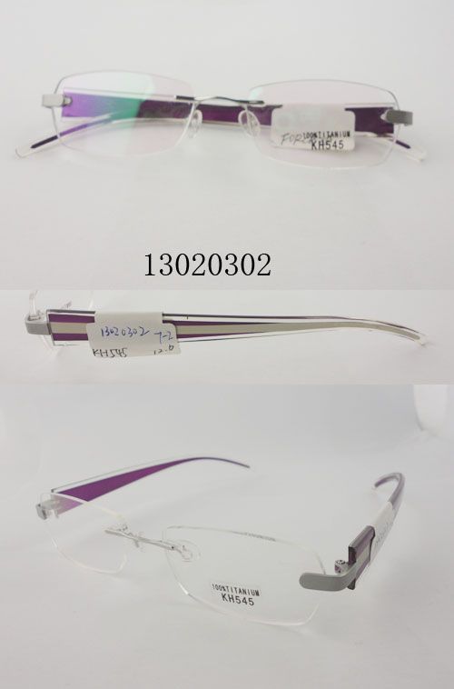 Rimless Titanium optical frames fashion eyewear high quality glasses 13020302