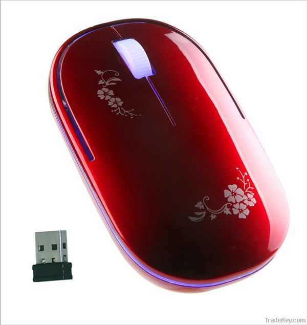 wireless red computer mice
