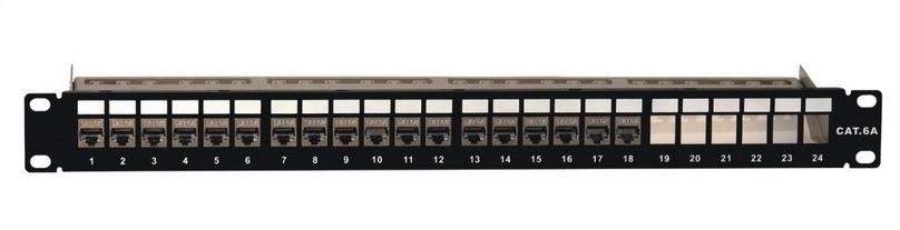 Cat6A Shielded Patch Panel