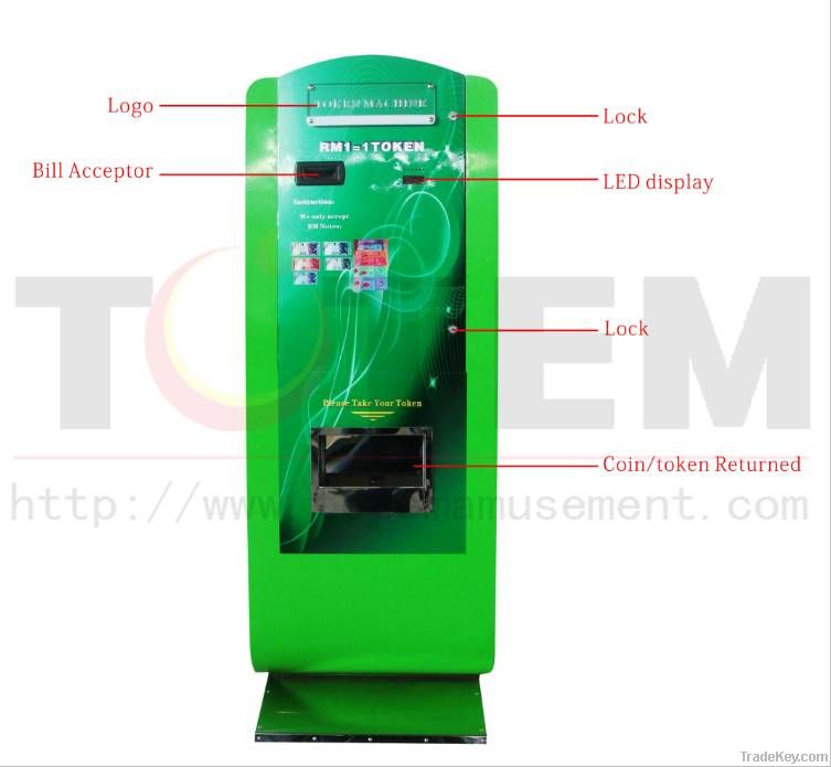 free standing coin exchange machine