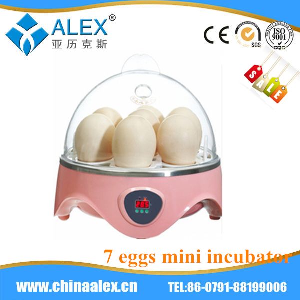 2014 hot selling 7egg capacity poultry egg incubator for sale