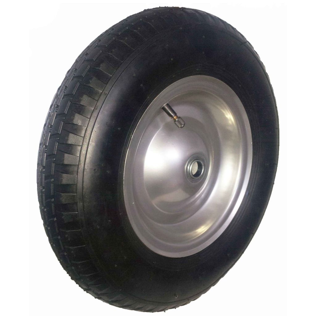 4.8/4.00-8 pneumatic tire rubber wheel for hand truck, wheelbarrow, garden cart, trolley