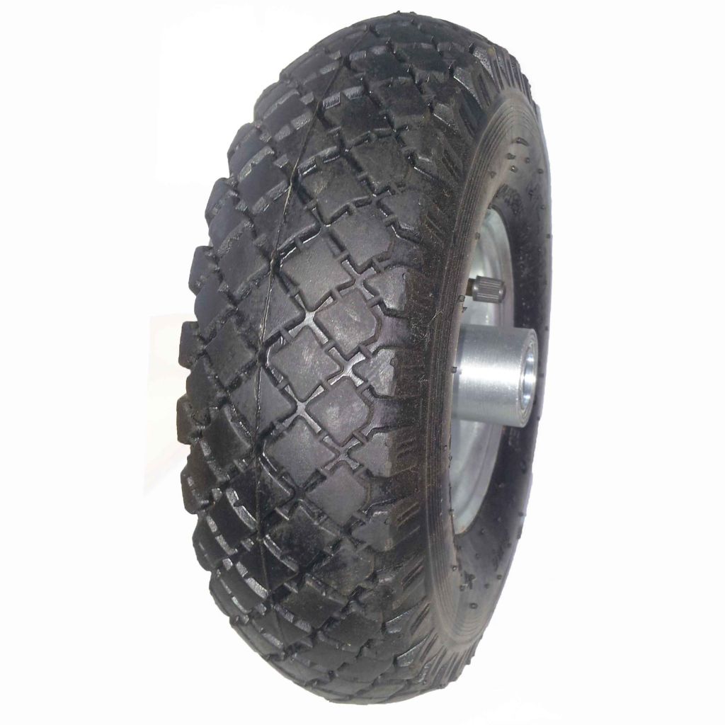 3.00-4 pneumatic tire rubber wheel for hand truck, wheelbarrow, garden cart, trolley