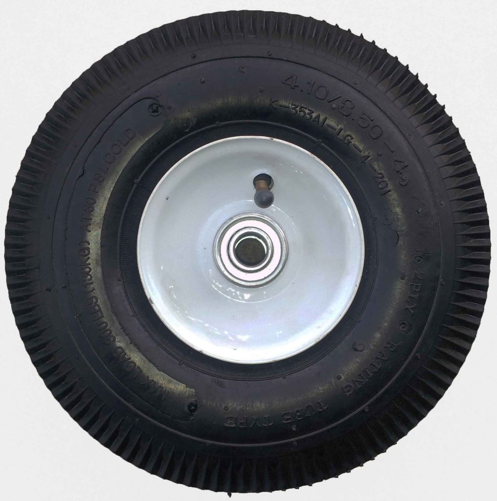 3.50-4 pneumatic tire rubber wheel for hand truck, wheelbarrow, garden cart, trolley