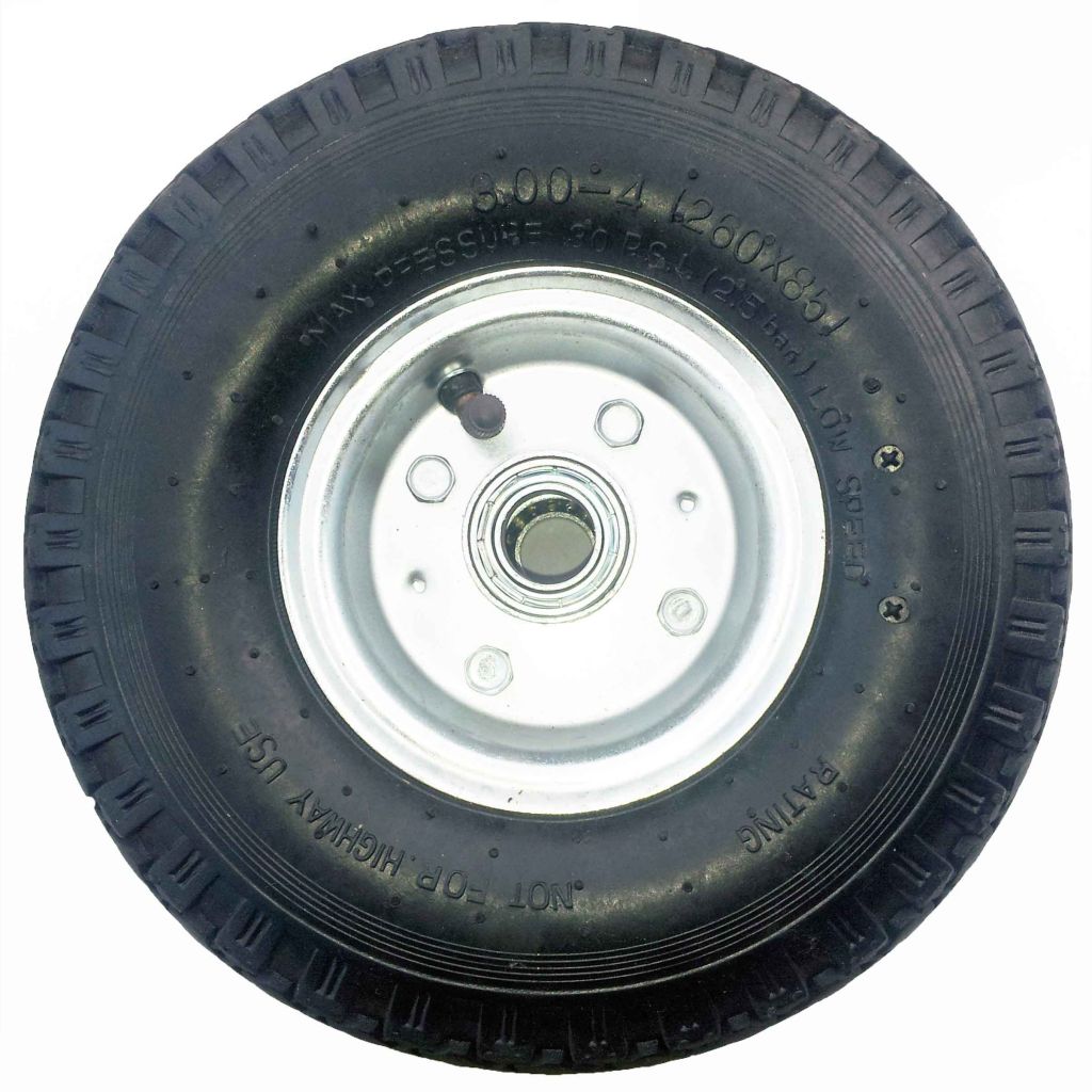 3.00-4 pneumatic tire rubber wheel for hand truck, wheelbarrow, garden cart, trolley