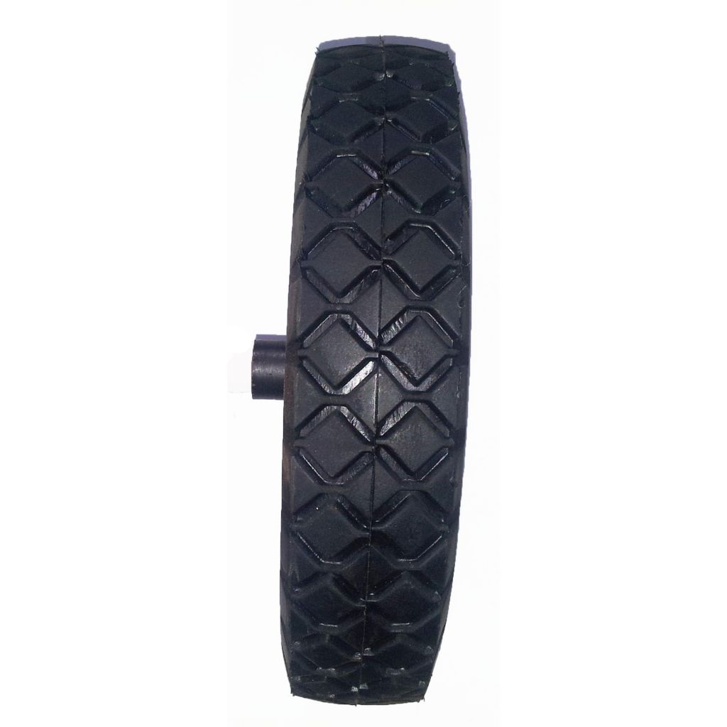 8.00-1.75 FLAT FREE solid tire rubber wheel for hand truck, wheelbarrow, garden cart, trolley