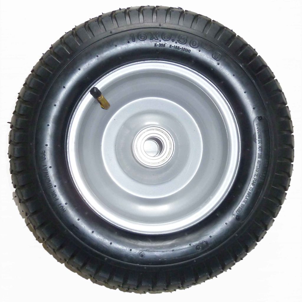 6.50-8 pneumatic tire rubber wheel for hand truck, wheelbarrow, garden cart, trolley