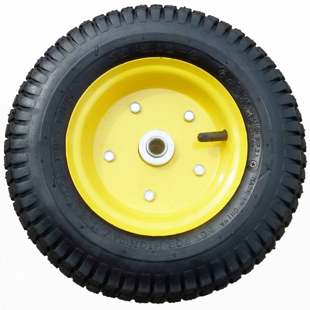 5.00-6 pneumatic tire rubber wheel for hand truck, wheelbarrow, garden cart, trolley