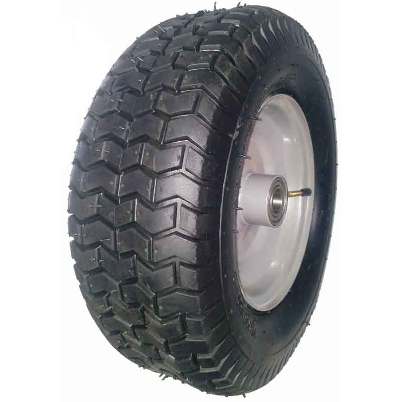 6.50-8 pneumatic tire rubber wheel concave top for hand truck, handcart, wheelbarrow