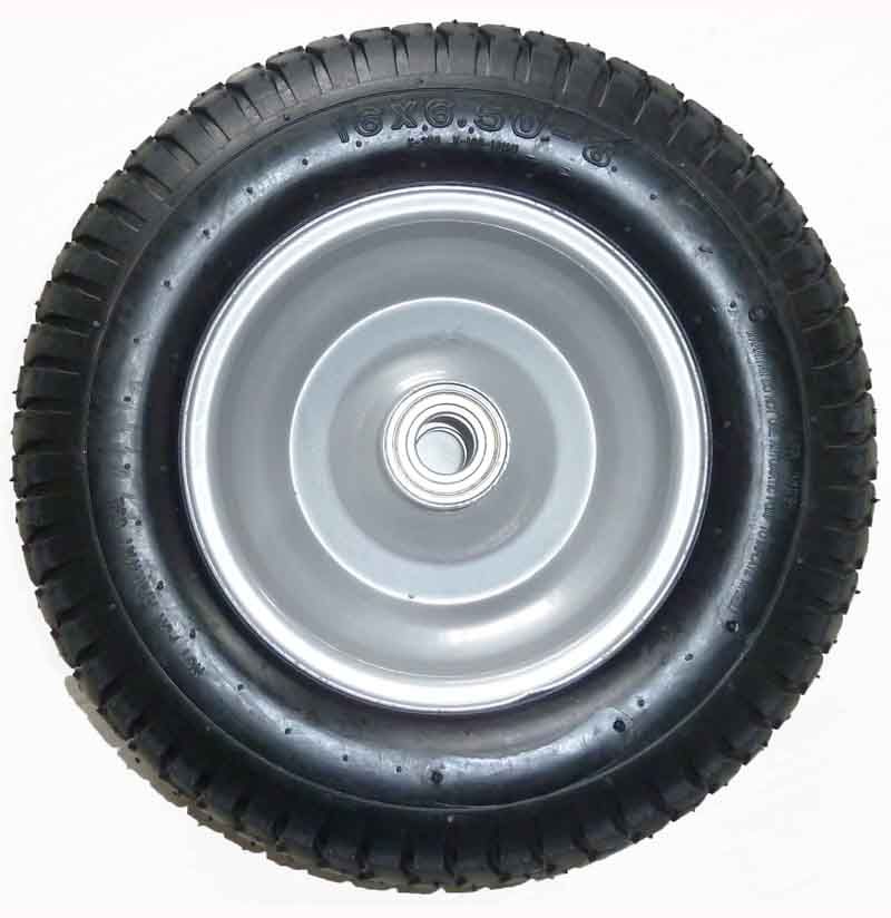 6.50-8 pneumatic tire rubber wheel for hand truck, wheelbarrow, garden cart, trolley