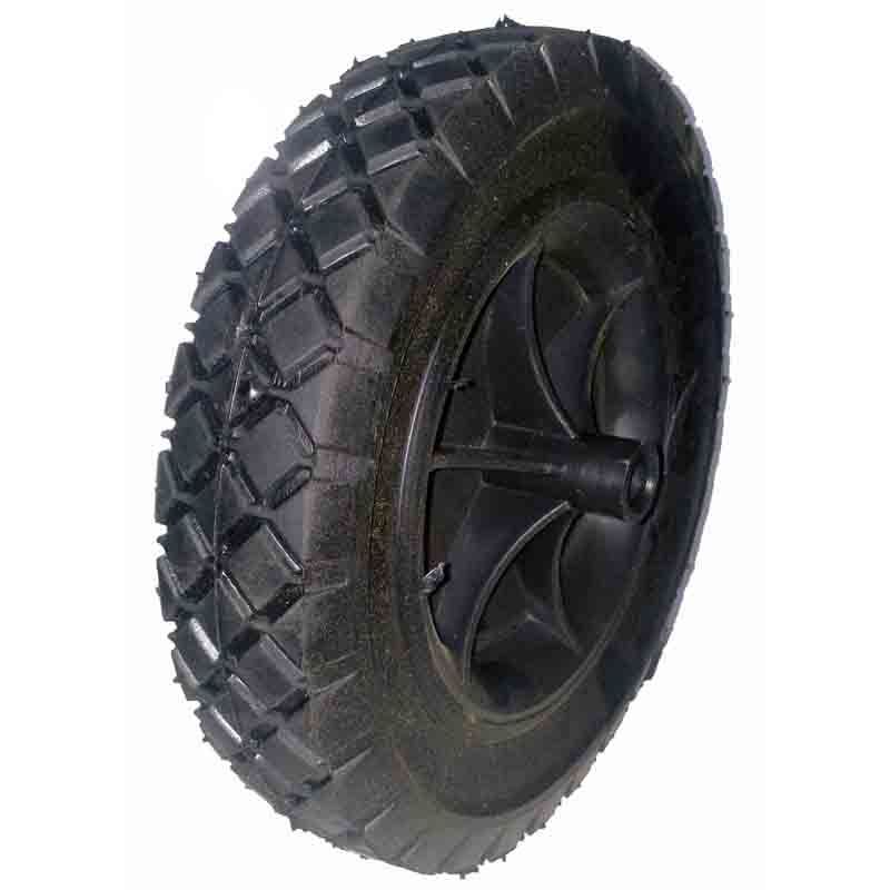 8.00-1.75 FLAT FREE solid tire rubber wheel for hand truck, wheelbarrow, garden cart, trolley