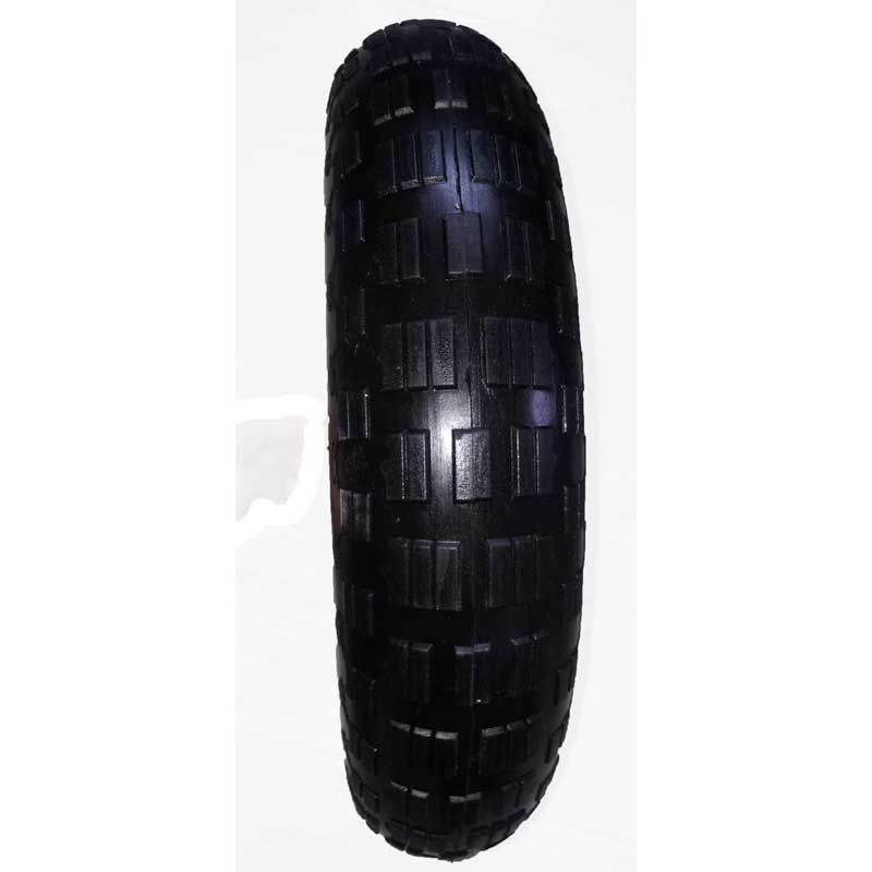 3.00-8/4.00-8 FLAT FREE solid tire rubber wheel for hand truck, wheelbarrow, garden cart, trolley