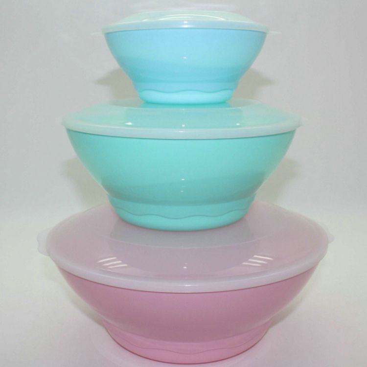 Plastic Storage Bowl, 3-piece set