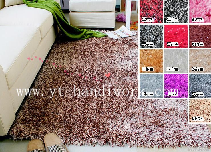 Home shaggy, hotel shaggy rugs, modern polyester shag