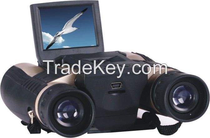 digital camera binoculars 2inch LCD 5Mega pixels 1080P rechargeable battery
