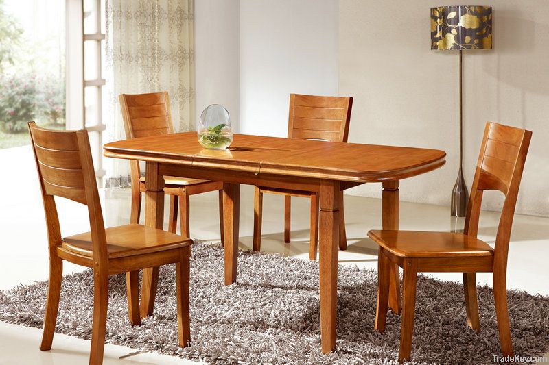 Solid Wood Dining Table And ChairT203+C321
