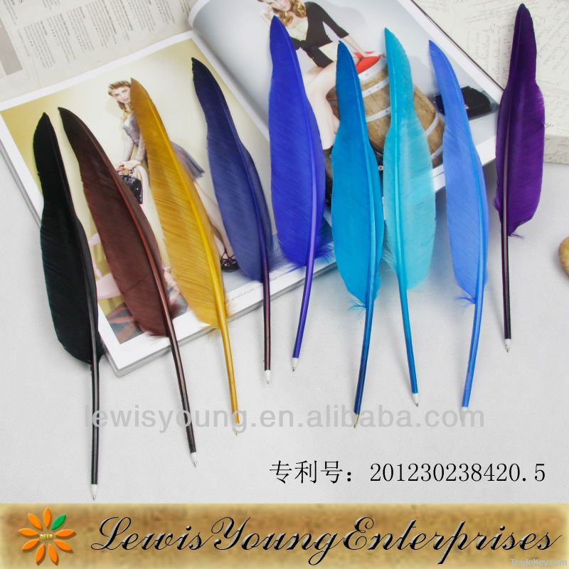 goose feather quill pen natural feather ballpoint pen feather gift pen