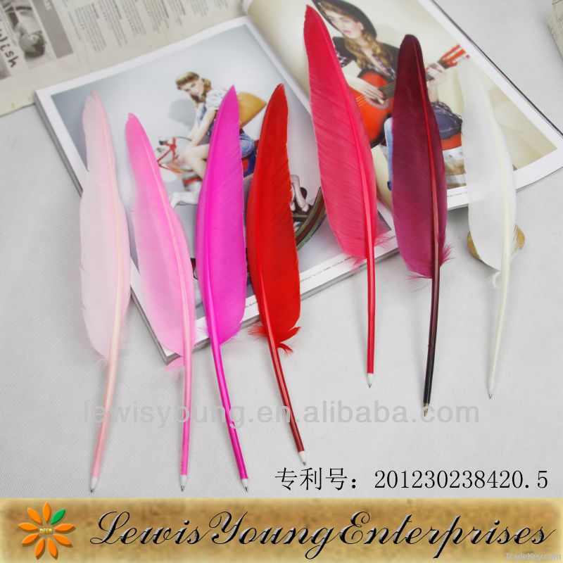 goose feather quill pen natural feather ballpoint pen feather gift pen