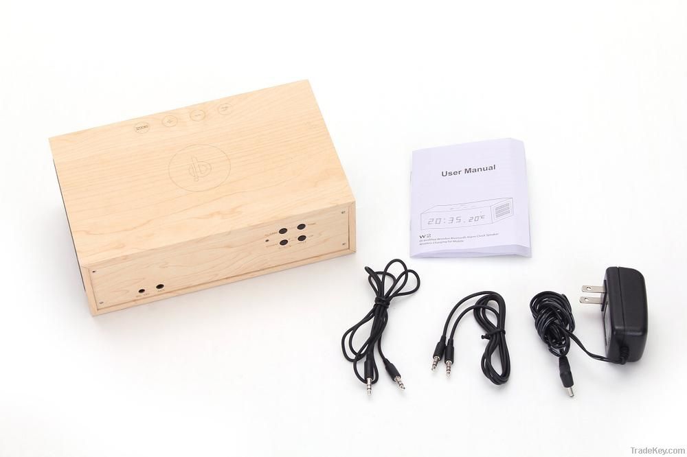 Portable Real Wood Bluetooth Multimedia Speaker System