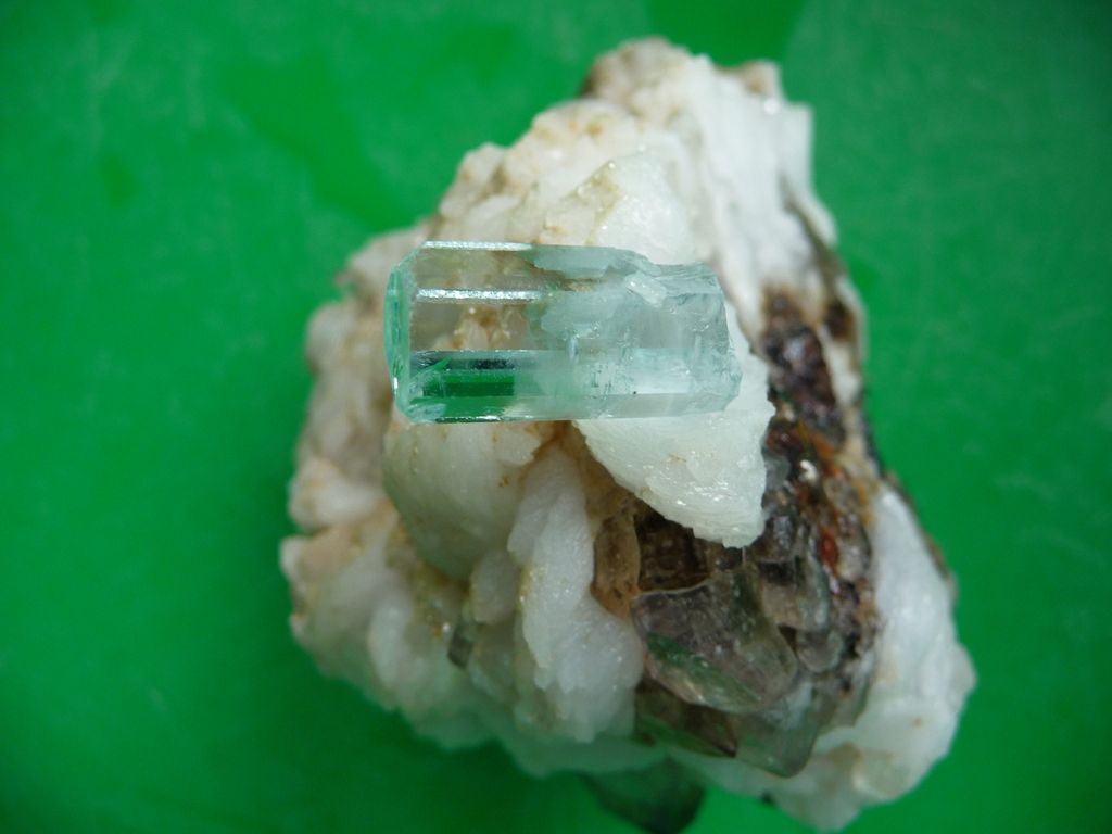 Aquamarine with Mother Rock