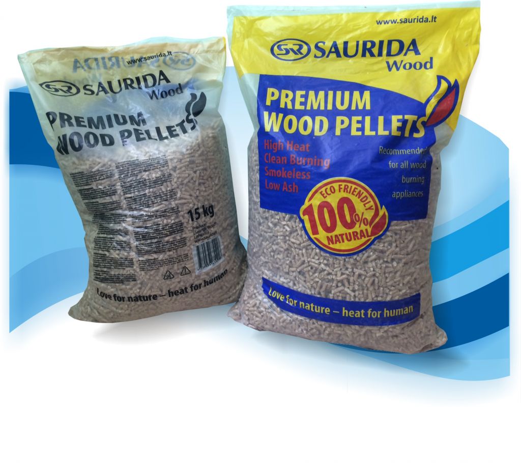 Firewood, sawdust briquettes, wood pellets.