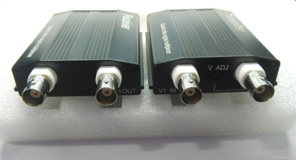 Two-way video monitoring multiplex signal superposed dual function