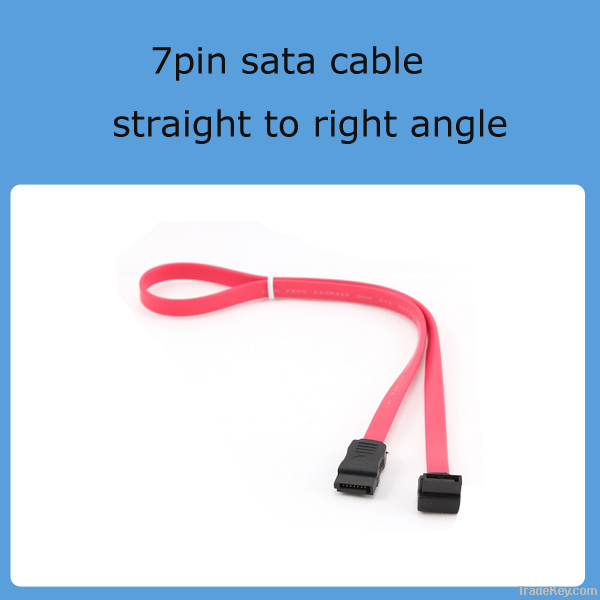 Straight to right angle sata cable 7pin