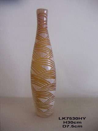 Yellow Glass Vase