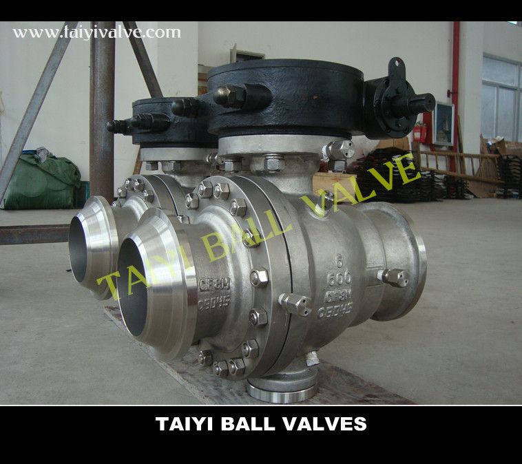 Trunnion ball valve 600LB 6" BW end