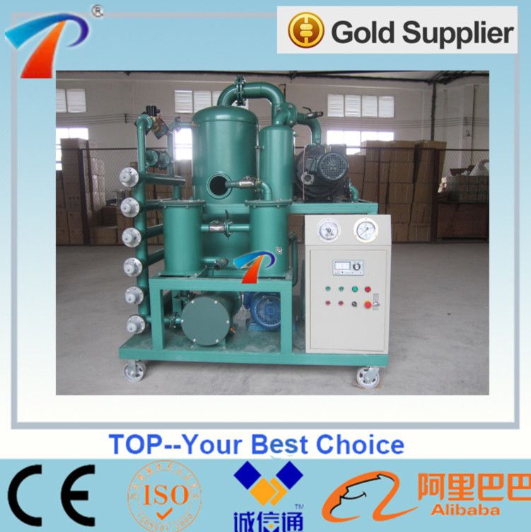 Double Stage Vacuum Insulating Oil Reclamation System, function of degassing,dewaterring, particulates removal as well as depolarization, discoloration