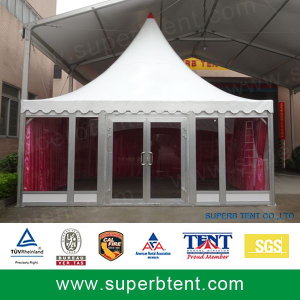 2014 glass wall pagoda roof tent