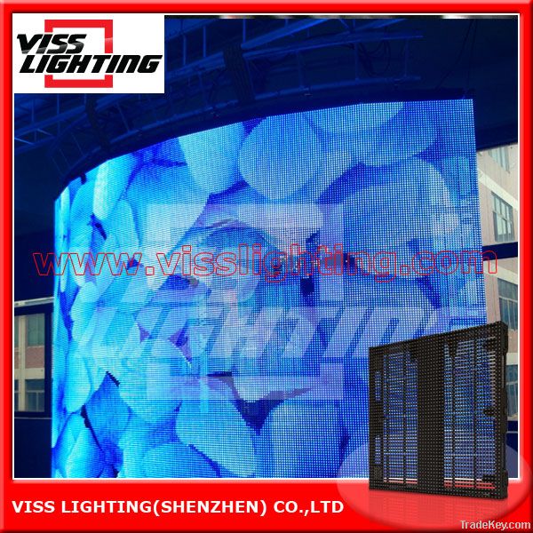 2014 Hot Sale Full Color  Led Curtain Display Led Video Display