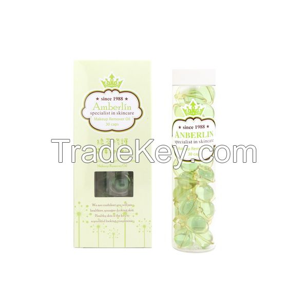 Green tea makeup remover capsule