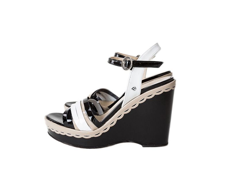 Ibiza Black Leather Sandal