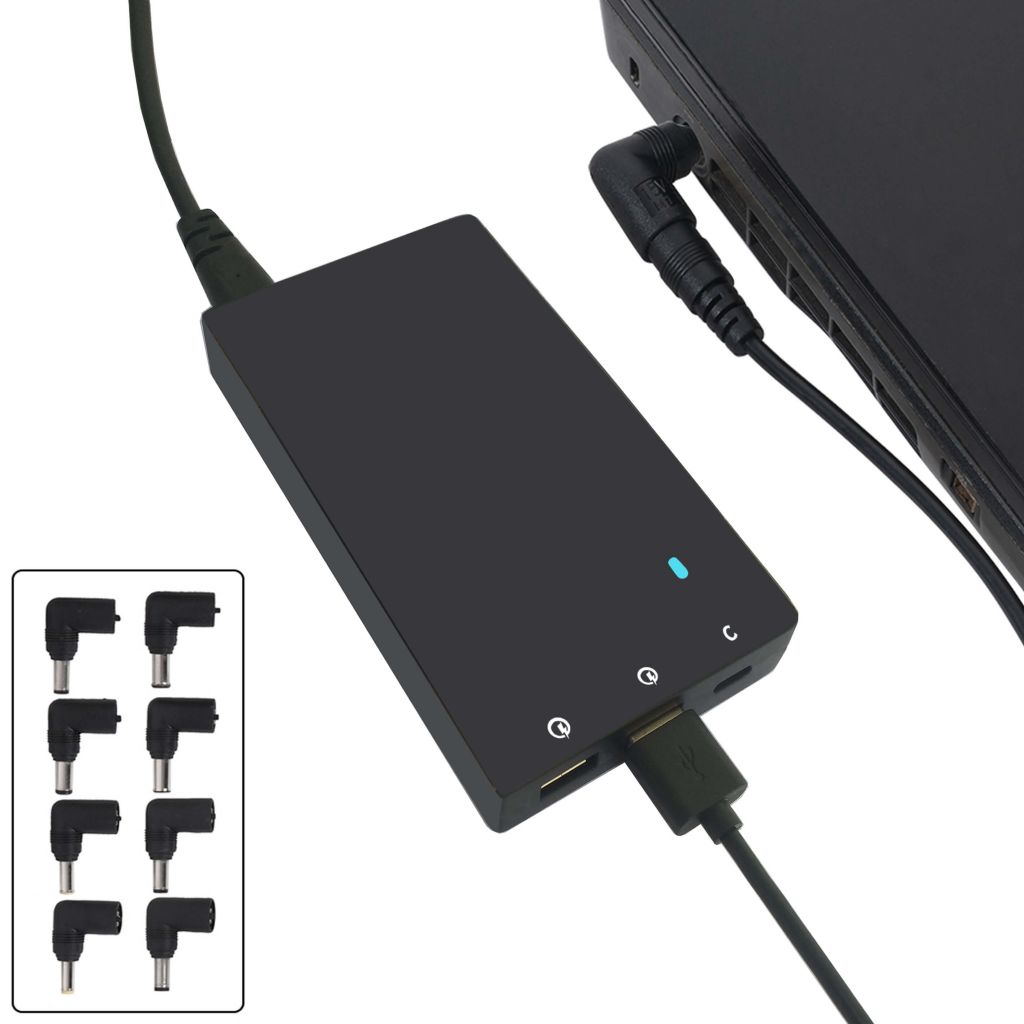 80W Universal Ultra-slim USB C Laptop Charger with PD, Type c Charger &amp;amp;QC 3.0 Charger for Macbook Pro, IBM, HP, Dell etc.