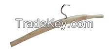 Wooden clothes hanger with Hook.