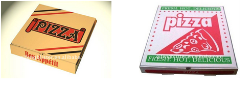 wholesale and custom pizza box ,pizza packing box,2 color printed custom pizza boxes